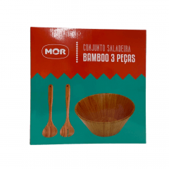 Conjunto Saladeira MOR de bamboo 3 Peças