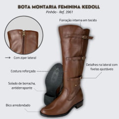 Bota Montaria Feminina Kedoll Pinhão - Ref. 3961