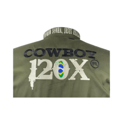 Camisa Masculina Bordada Cowboy 120x Várias Cores