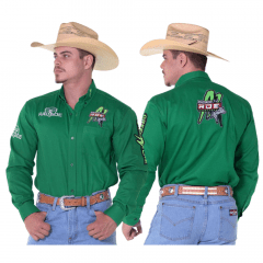 Camisa Masculina Bordada Radade Green Bull - Escolha a cor