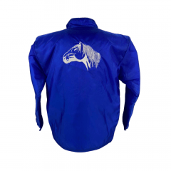 Jaqueta Masculina Badana Cavalo Crioulo Azul Royal