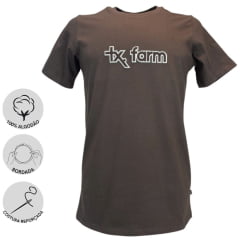 Camiseta Masculina Texas Farm Overtone Marrom Ref. CM418