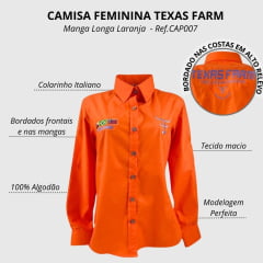 Camisa Feminina Competição Texas Farm - Ref. CAP007 - Escolha a cor