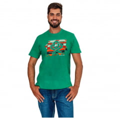 Camiseta Masculina Ox Horns Verde - Ref. 1593
