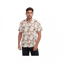 Camisa Masculina Extra TXC Estampada Bege Ref: 2799C