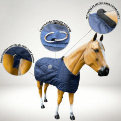 Capa Azul Marinho Protetora Boots Horse Para Cavalo Ref.595