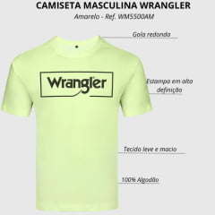 Camiseta Masculina Wrangler T-Shirt Amarelo Ref:WM5500AM