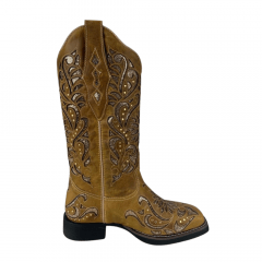 Bota Texana Feminina Vimar Boots Couro - Ref. 13175 - Escolha a cor