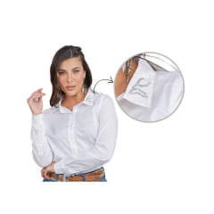 Camisa Feminina Minuty Bordada - Ref. 1200 - Escolha a cor