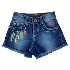 Shorts Infantil West Dust Jeans Com Bordado - Ref: SH0001