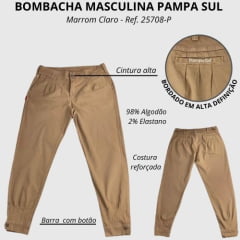Bombacha Masculina Pampa Sul Montaria Lisa Plus Ref. 25708-P
