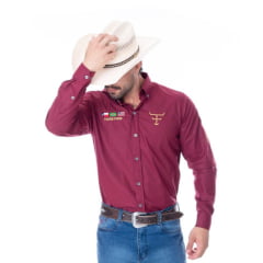 Camisa Masculina Texas Farm Manga Longa - Ref.CP007 - Escolha a cor