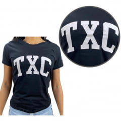 Camiseta Feminina Preta TXC Estampada - Ref. 49881