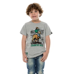 Camiseta Infantil Ox Horns Manga Curta Mescla Ref. 5200