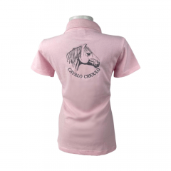 Camiseta Polo Feminina Sentinela Rosa Claro - Ref. PPEFCAV