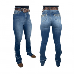 Calça Feminina Arame Jeans C/ Bordado Ref: 01500117