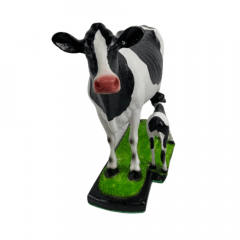 Miniatura de Vaca Holandesa e Bezerro