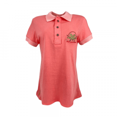 Camiseta Polo Feminina Estanciero Rosa Coral Ref: 4547A 079