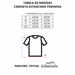 Camiseta Feminina Estanciero Preta Renda REF 4263A002
