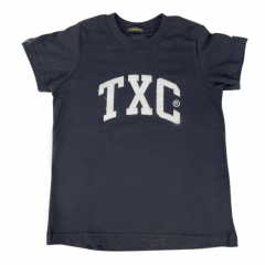 Camiseta Infantil TXC M.C Bordada Preta - Ref. 19736