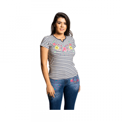 Camiseta Feminina T-Shirt Miss Country - Listrada Ref:0555