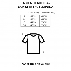 Camiseta Cropped Feminina TXC Preto - REF: 50008