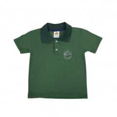Camiseta Polo Infantil Verde Badana