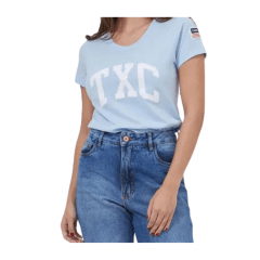 Camiseta Feminina Txc Custom Azul - Ref. 4988