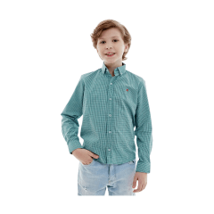 Camisa Xadrez Infantil Txc Verde Ref. 2768LI