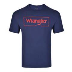 Camiseta Masculina Wrangler Básica Azul - Ref. WM5500MA
