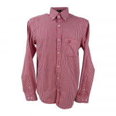 Camisa Masculina TXC Custom Xadrez Vermelho - Ref. 2705 L