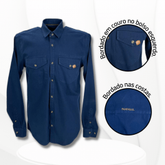 Camisa Masculina Pampa Sul Sarja Com Bolso - Ref. 17103 Várias Cores