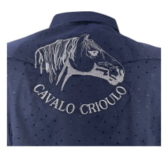 Camisa Feminina Sentinela Gaúcha Bordada Ref. 37 - Escolha a cor