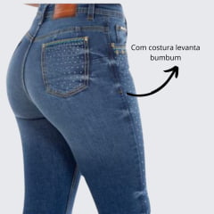 Calça Jeans Feminina Ox Horns Cacto Com Brilho Ref: 2503