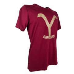 Camiseta Masculina Tatanka Bordô Yellowstone Ref: YE23