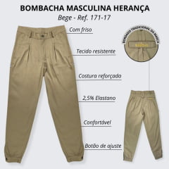 Bombacha Masculina Gaúcho Pampeiro Bege - Ref. 171-17