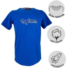 Camiseta Masculina Texas Farm Overtone Azul Royal Ref: CM418