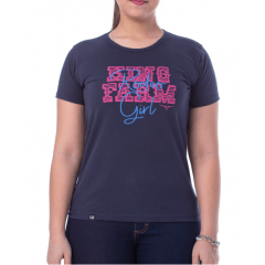 Camiseta King Farm Feminina Azul