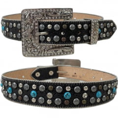 Cinto Feminino Paul Western Com Brilho Ref. 4453 4451 - Escolha a cor