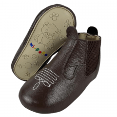 Botina Infantil Ki-fofo Baby Marrom Chocolate - Ref.2820