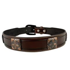 Cinto Masculino Pyramid Country Marron Bordado Ref: 7864