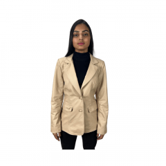 Blazer Feminino Badana Couro Pelica Ref.1038PMP - Escolha a cor