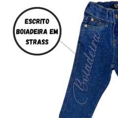 Calça Infantil For Texas Jeans Stone Flare Com Strass R.6003