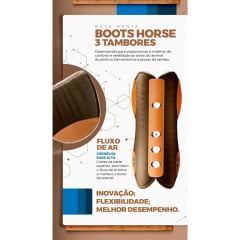 Manta Boots Horse Tambor Flow Tech Pad Preto Ref.21072