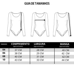 Body Infantil Top Country Manga Longa Preto Simples