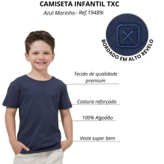 Camiseta Infantil TXC Manga Curta Azul Marinho - Ref. 19489i