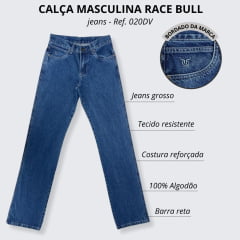Calça Masculina Race Bull Tradicional Delavê - Ref. 020DV