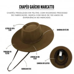 Chapéu Gaúcho Marcatto Pino - Ref. 14751
