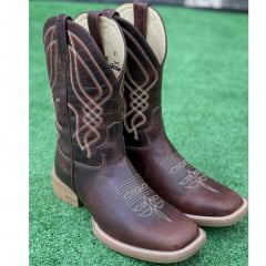 Bota Texana Masculina Jácomo Fóssil Oil Café - Ref. 3101/UMA