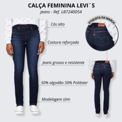 Calça Feminina Levi´s Jeans 724 High Rise - Ref: LB7240054